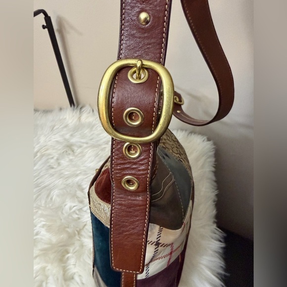 Vintage Coach Bleecker Holiday Patchwork Duffle bag#11356 - Picture 12 of 16